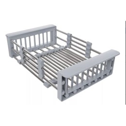 Cuba Gourmet Dupla Quadrada 78x43cm em aço inox - Construinox